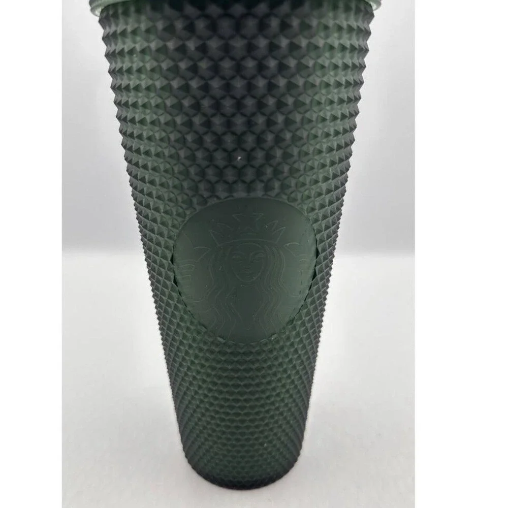 Starbucks Dark Green Matte Studded Venti Tumbler 24oz Cold Cup RELEASED 2022